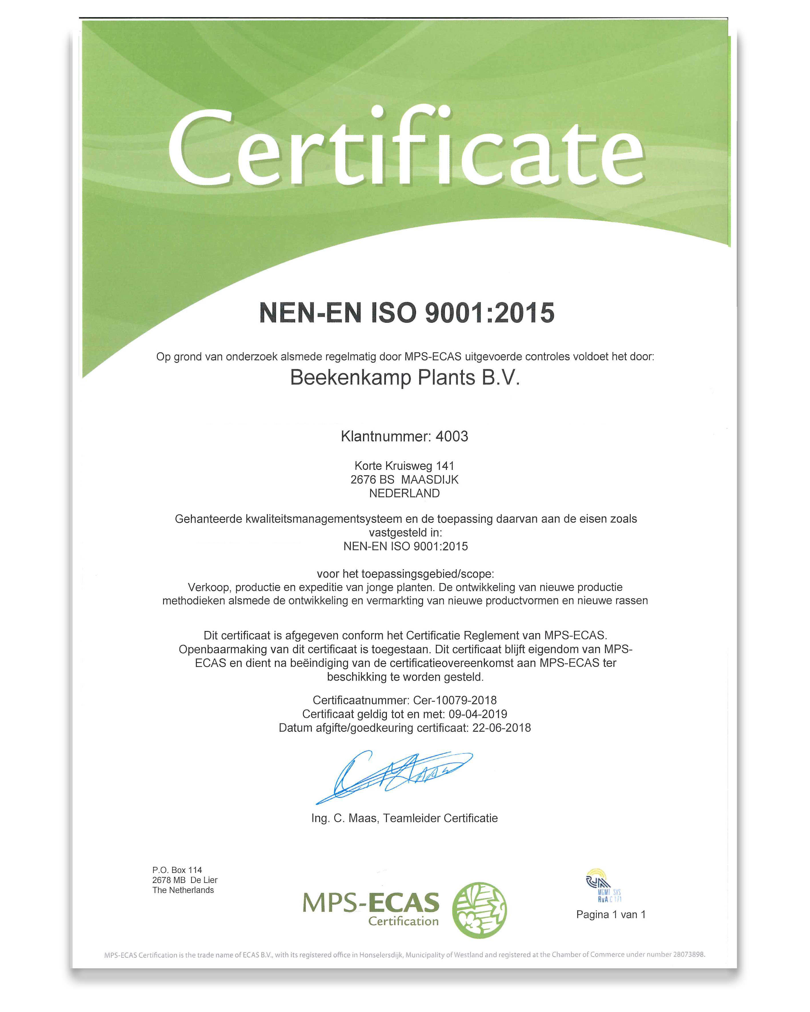 NEN-EN- ISO 9001:2015